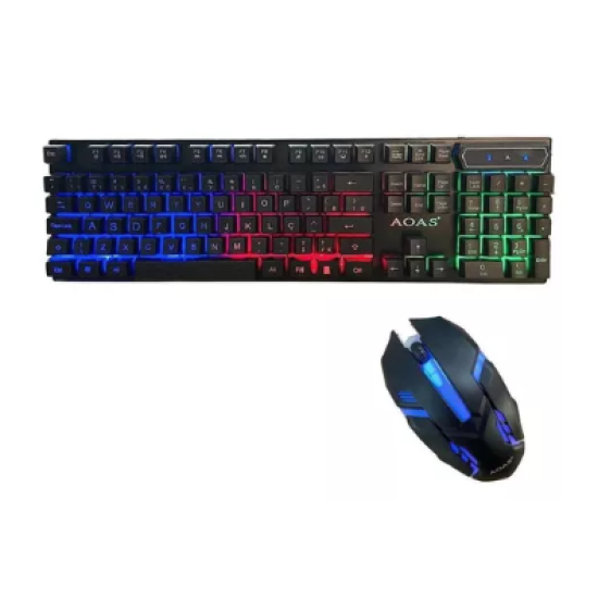 Kit de teclado e mouse gamer Aoas M-300 