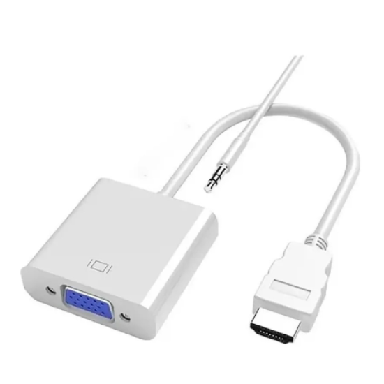 Cabo Adaptador Conversor Hdmi Para Vga Usb E P2 Original