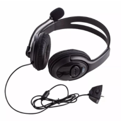  Fone Headset C/Microfone Controle De Volume P/Xbox 360 Knup