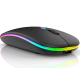 Mouse Sem Fio Recarregável Bluetooth 2.4ghz Usb Pc Notebook - Kapbom