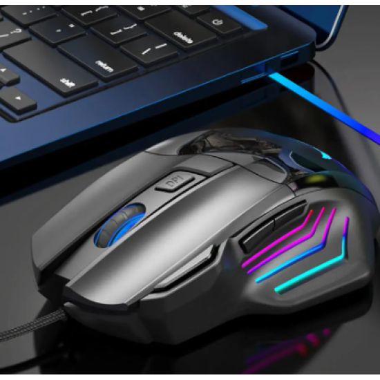 Mouse Gamer Led com Led Relog´s SHA-06