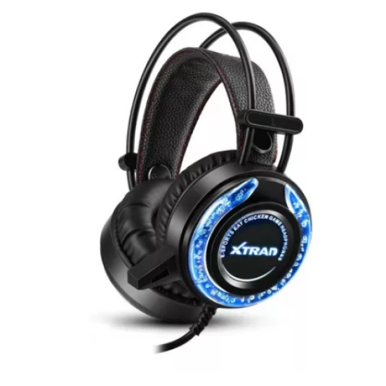 Fone De Ouvido Gamer Headset Com Fio Profissional Microfone Ajustável Led - X-Trad