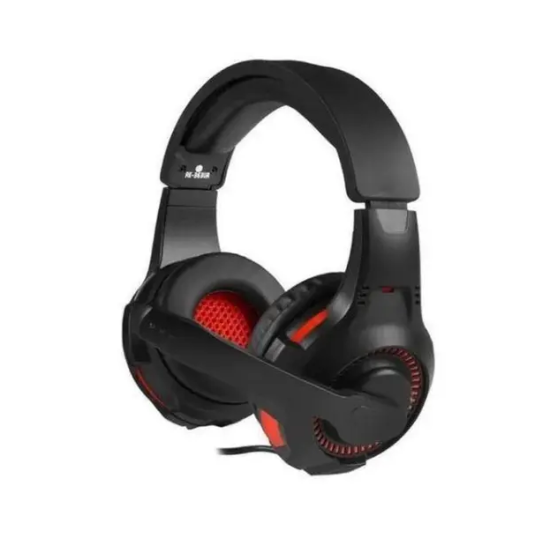 Headset Satellite Ae-363u Multiplataforma Preto E Vermelho