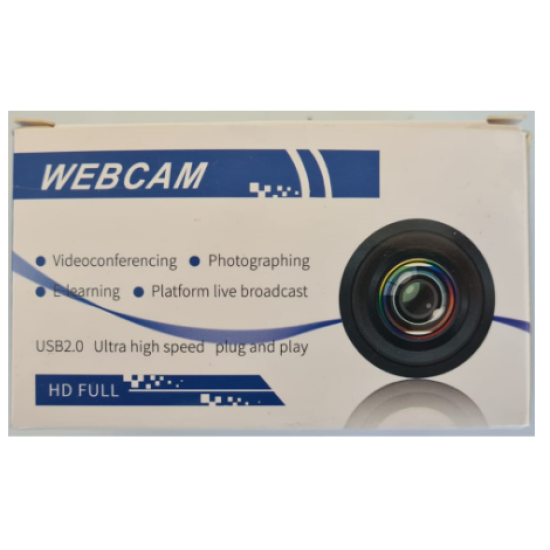 Webcam Preta Full Hd Usb Com Microfone