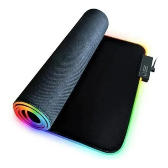 Mouse Pad Gamer Iluminado led Rgb Grande 80 cm por 30 com Mousepad gamer Led com em volta superficie speed para jogos