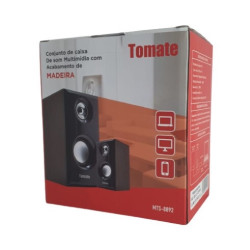 Conjunto Caixa de som Madeira Tomate MTS-8892 PC 3W