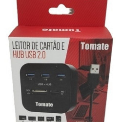 Leitor De Cartão Hub Usb 2.0 7 Portas Mst-008 Tomate